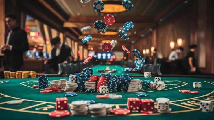 Mobile app interface showing live casino tables
